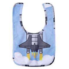 Rocket Shuttle Spaceship Science Baby Bib by Sarkoni