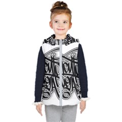 Hip Hop Music Drawing Art Graffiti Kids  Hooded Puffer Vest by Sarkoni