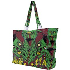 Zombie Star Monster Green Monster Simple Shoulder Bag by Sarkoni