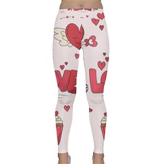 Hand Drawn Valentines Day Element Collection Classic Yoga Leggings