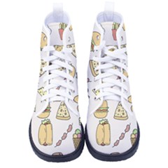 Dinner Meal Food Snack Fast Food Kid s High-top Canvas Sneakers by Apen
