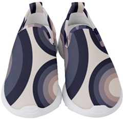 Circle Tile Design Pattern Kids  Slip On Sneakers