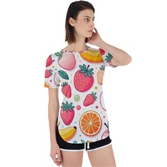 Fruit Sweet Pattern Perpetual Short Sleeve T-shirt by Ravend