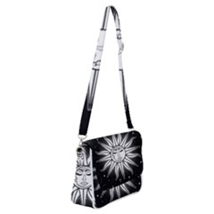 Sun Moon Star Universe Space Shoulder Bag With Back Zipper by Ravend
