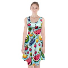 Fruits Sweet Pattern Racerback Midi Dress