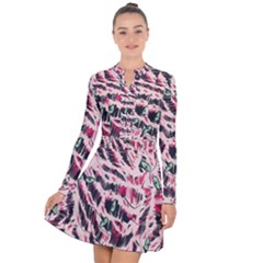 Drawing Notebook Print Reason Long Sleeve Panel Dress