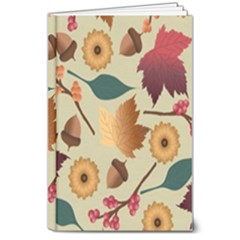Autumn Leaves Colours Season 8  X 10  Hardcover Notebook by Ravend