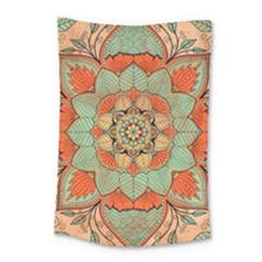 Mandala Floral Decorative Flower Small Tapestry