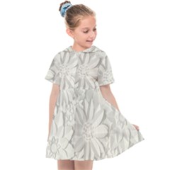 Damask, Desenho, Flowers, Gris Kids  Sailor Dress by nateshop