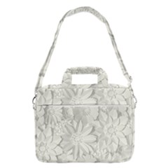 Damask, Desenho, Flowers, Gris Macbook Pro 16  Shoulder Laptop Bag