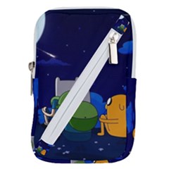 Adventure Time Jake And Finn Night Belt Pouch Bag (large) by Sarkoni