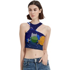 Adventure Time Jake And Finn Night Cut Out Top by Sarkoni