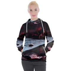 Artistic Creepy Dark Evil Fantasy Halloween Horror Psychedelic Scary Spooky Women s Hooded Pullover by Sarkoni