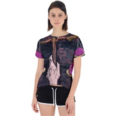 Jujutsu Kaisen Heart Design Heart Psychedelic Anime Hands Open Back Sport T-shirt by Sarkoni