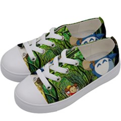 Anime My Neighbor Totoro Jungle Kids  Low Top Canvas Sneakers by Sarkoni