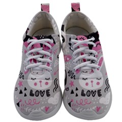 Big Set With Cute Cartoon Animals Bear Panda Bunny Penguin Cat Fox Mens Athletic Shoes by Bedest