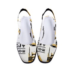 Egypt Symbols Decorative Icons Set Women s Classic Slingback Heels by Bedest