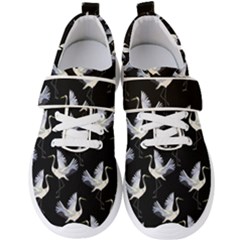 Crane Pattern Men s Velcro Strap Shoes