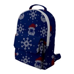 Santa Clauses Wallpaper Flap Pocket Backpack (large) by artworkshop