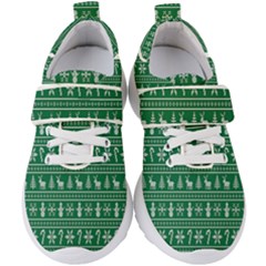 Wallpaper Ugly Sweater Backgrounds Christmas Kids  Velcro Strap Shoes by artworkshop