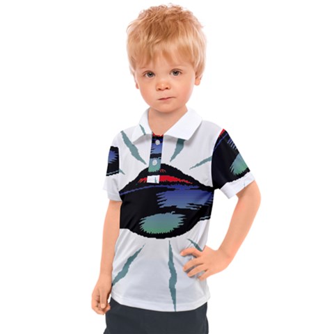 Alien Unidentified Flying Object Ufo Kids  Polo T-shirt by Sarkoni