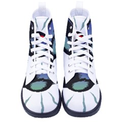 Alien Unidentified Flying Object Ufo Kid s High-top Canvas Sneakers by Sarkoni