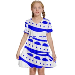 Unidentified Flying Object Ufo Alien We Are Coming Kids  Short Sleeve Tiered Mini Dress by Sarkoni