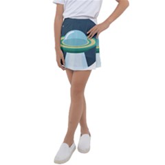Illustration Ufo Alien  Unidentified Flying Object Kids  Tennis Skirt by Sarkoni