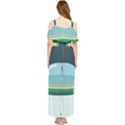 Illustration Ufo Alien  Unidentified Flying Object Draped Sleeveless Chiffon Jumpsuit View2