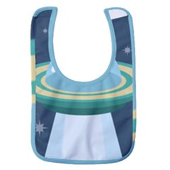 Illustration Ufo Alien  Unidentified Flying Object Baby Bib by Sarkoni