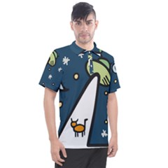 Ufo Alien Unidentified Flying Object Men s Polo T-shirt by Sarkoni