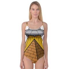 Unidentified Flying Object Ufo Under The Pyramid Camisole Leotard  by Sarkoni