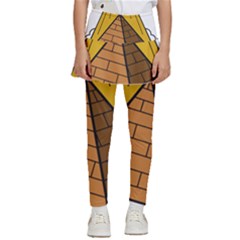 Unidentified Flying Object Ufo Under The Pyramid Kids  Skirted Pants by Sarkoni