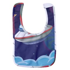 Ufo Alien Spaceship Galaxy Baby Bib by Bedest