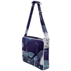 Alien Astronaut Scene Cross Body Office Bag