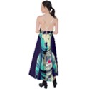 Bear Astronaut Futuristic Tie Back Maxi Dress View2