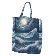 Waves Storm Sea Giant Grocery Tote