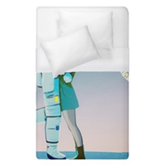 Astronaut Cat Retro Cute Alien Duvet Cover (single Size)