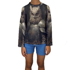 Owl Knight Kids  Long Sleeve Swimwear