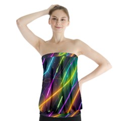 Vibrant Neon Dreams Strapless Top by essentialimage
