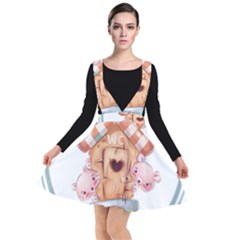 House Pet Animal Cute Plunge Pinafore Dress by Sarkoni