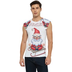 Santa Glasses Yoga Chill Vibe Men s Raglan Cap Sleeve T-shirt by Sarkoni