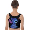 Stitch Love Cartoon Cute Space Velvet Crop Top View2