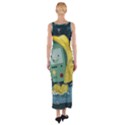 Cartoon Bmo Adventure Time Fitted Maxi Dress View2