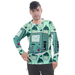 Adventure Time Bmo Men s Pique Long Sleeve T-shirt