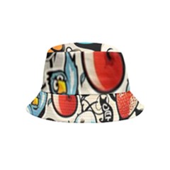 Art Book Gang Crazy Graffiti Supreme Work Inside Out Bucket Hat (kids) by Bedest