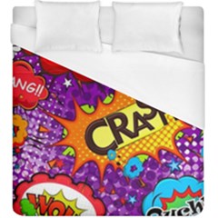 Crash Bang Adventure Time Art Boom Graffiti Duvet Cover (king Size) by Bedest