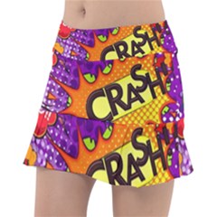 Crash Bang Adventure Time Art Boom Graffiti Classic Tennis Skirt by Bedest