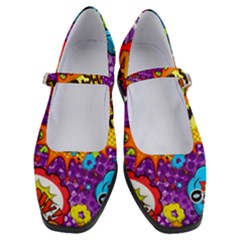 Crash Bang Adventure Time Art Boom Graffiti Women s Mary Jane Shoes