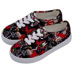 Graffiti Tatoo Skate Art Boom Kids  Classic Low Top Sneakers